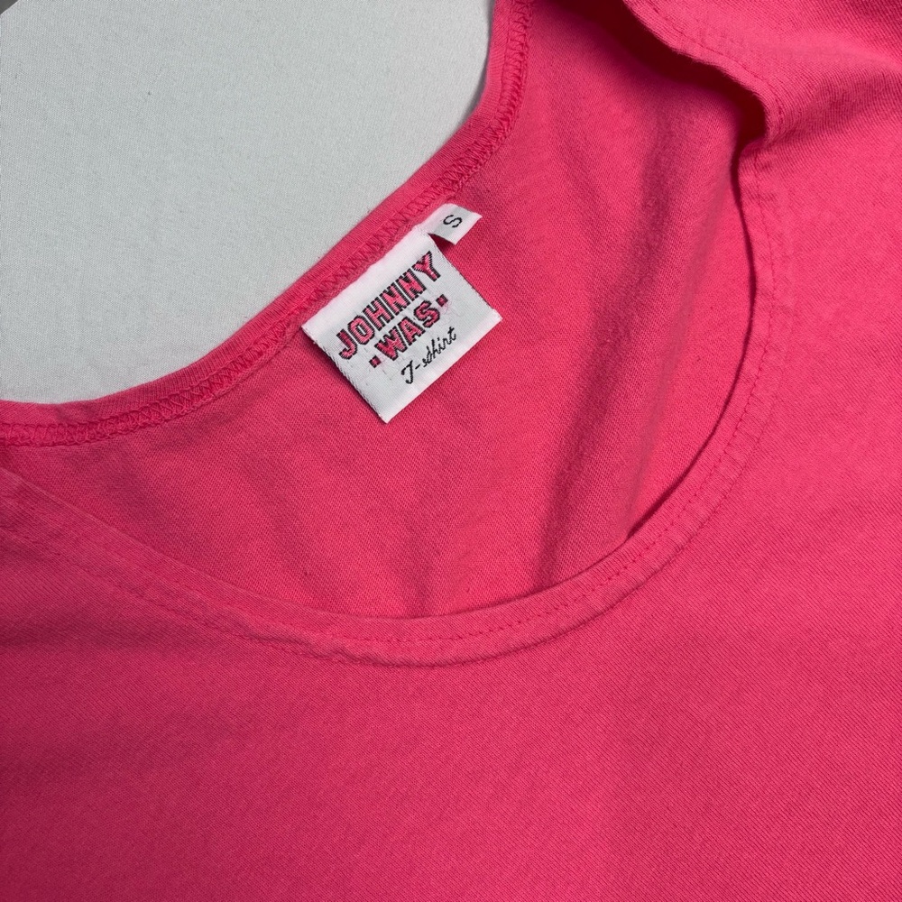 Vintage Johnny Was Pink Strawberry T-Shirt - Picture 5 of 7